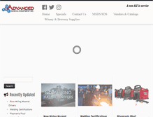 Tablet Screenshot of advancedgases.com